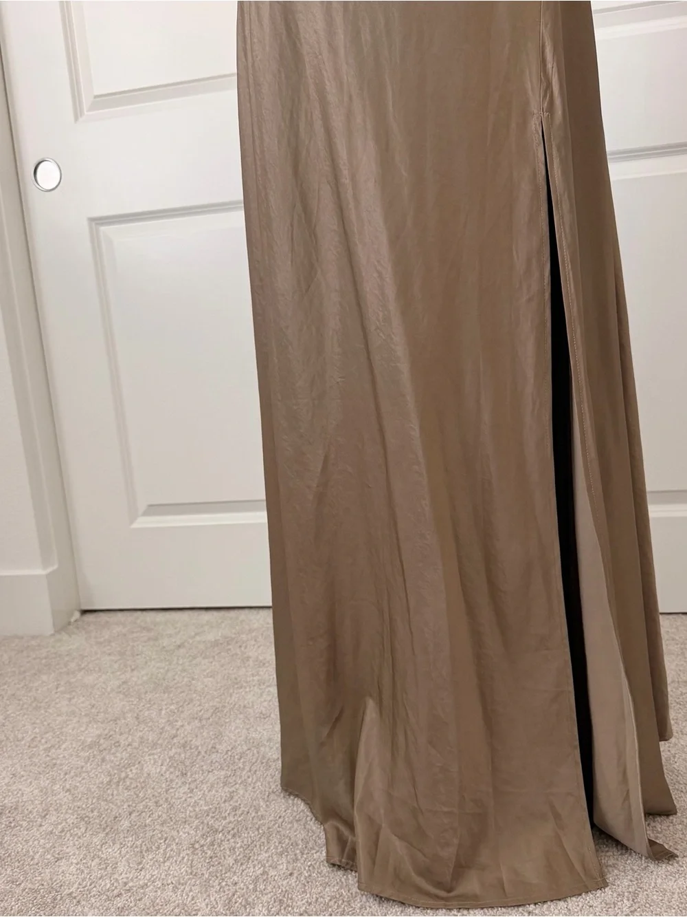 TOV Noir Slip Dress